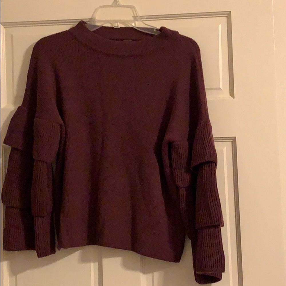 Burgundy sweater
